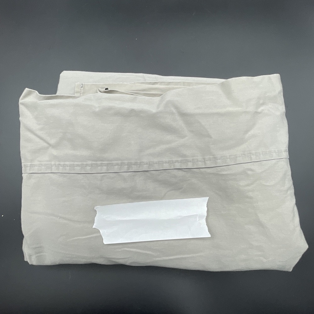Charisma WrinkleShield Queen Flat Sheet Beige Taupe 100%‎ Cotton